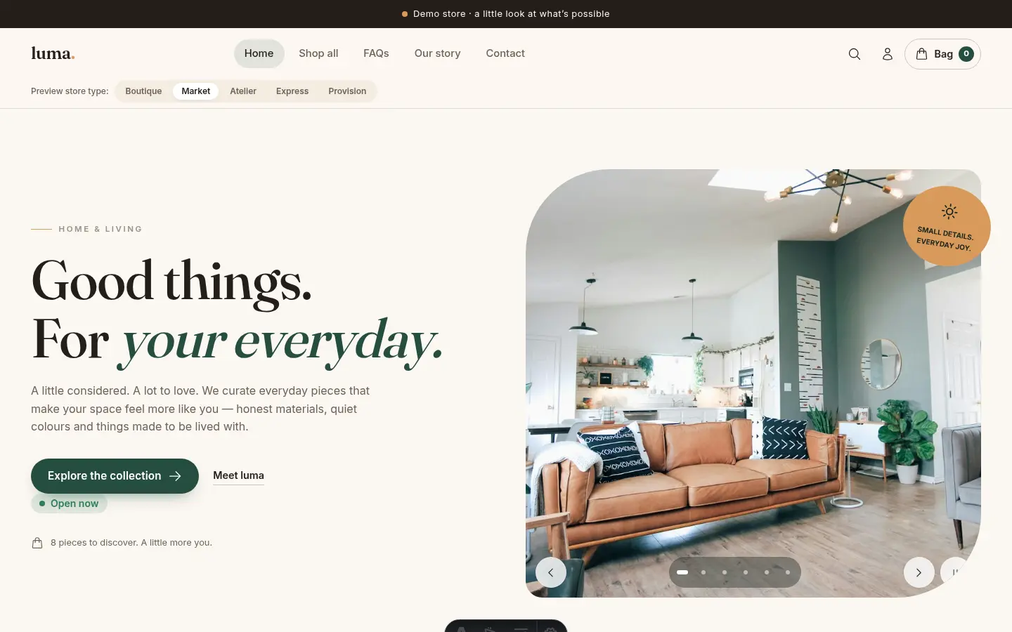 Actual Fresh Market POS storefront template preview Lodgestatus Bonifade Technologies